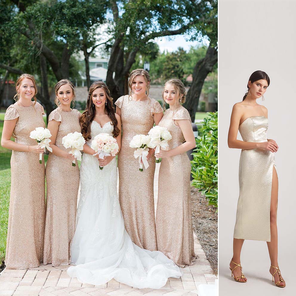 Flattering Bridesmaid Dress Colors and Combinations