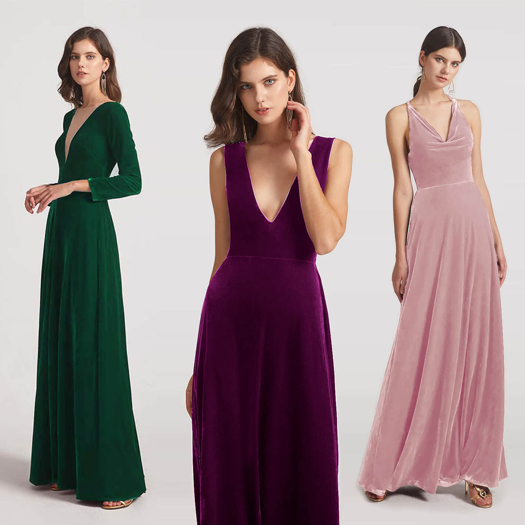 A Complete Guide to Velvet Bridesmaid Dresses