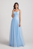 Cloud Blue Tulle Bridesmaid Dresses