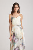 cheap mismatched floral bridesmaid dress
