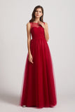 affordable high quality bridesmaid dresses in red