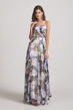 romantic printed gown