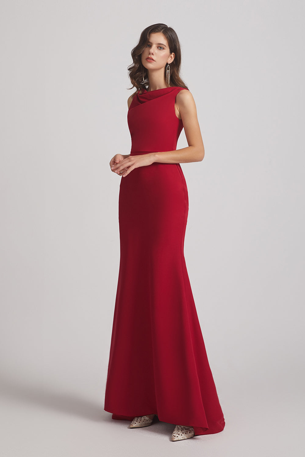 fit and flare sleeveless Bridesmaid Dresses