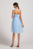 sleeveless tulle bridesmaid gowns