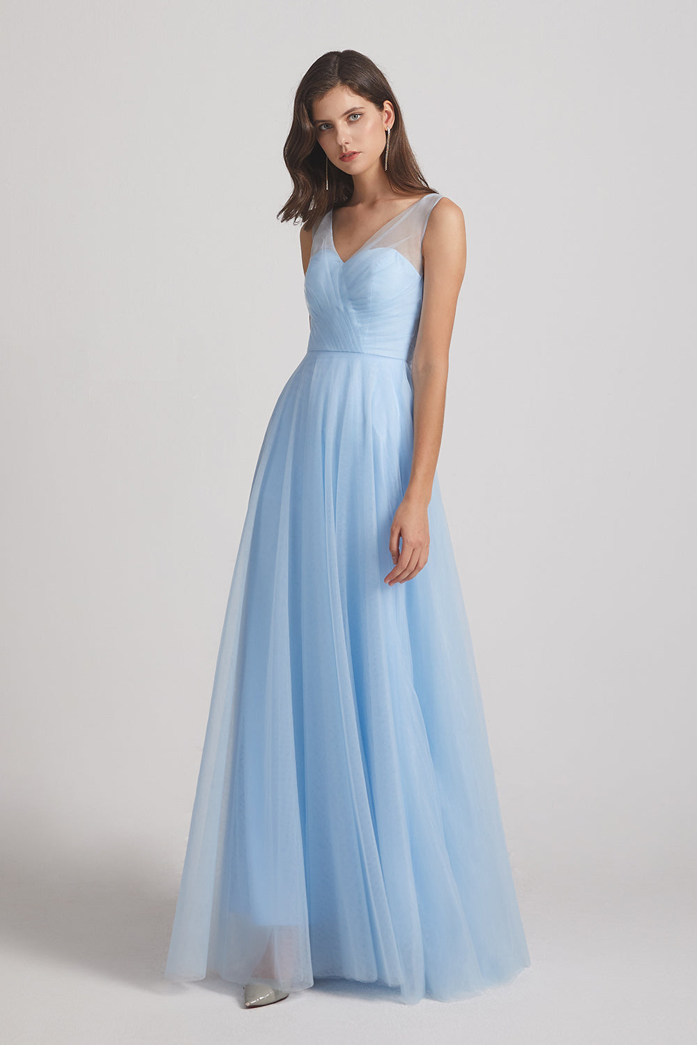 Light Blue Bridesmaid Gowns