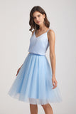sleek  short bridesmaid gown