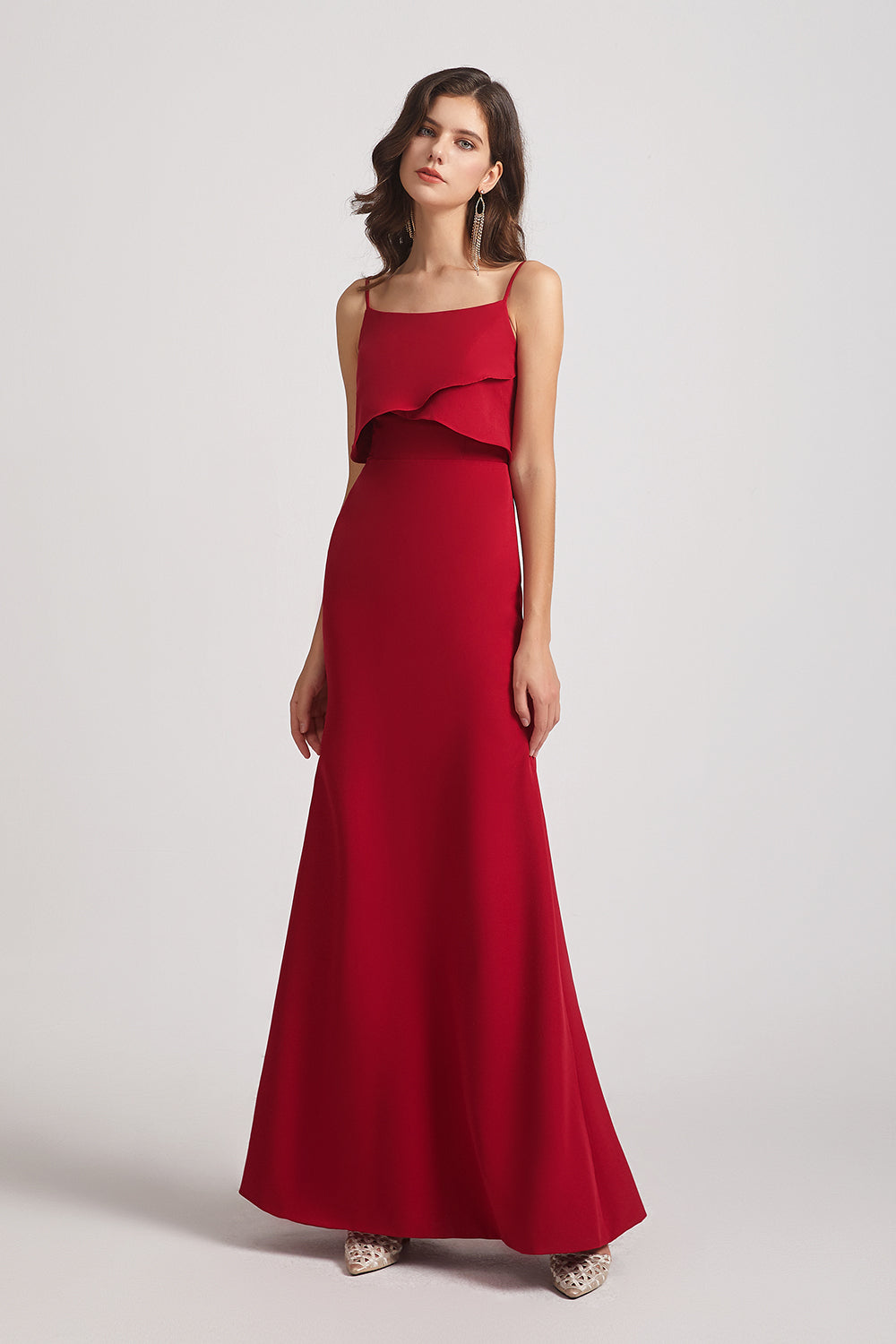 sleeveless red maxi gowns