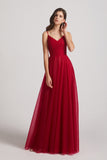 chic tulle A-line prom dresses