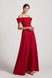 red long maid of honor dresses
