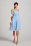 Short A-Line Tulle Convertible Sweetheart Bridesmaid Dresses (AF0184)