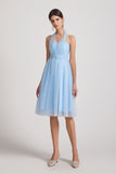 sleeveless convertible a-line maid of honor dress
