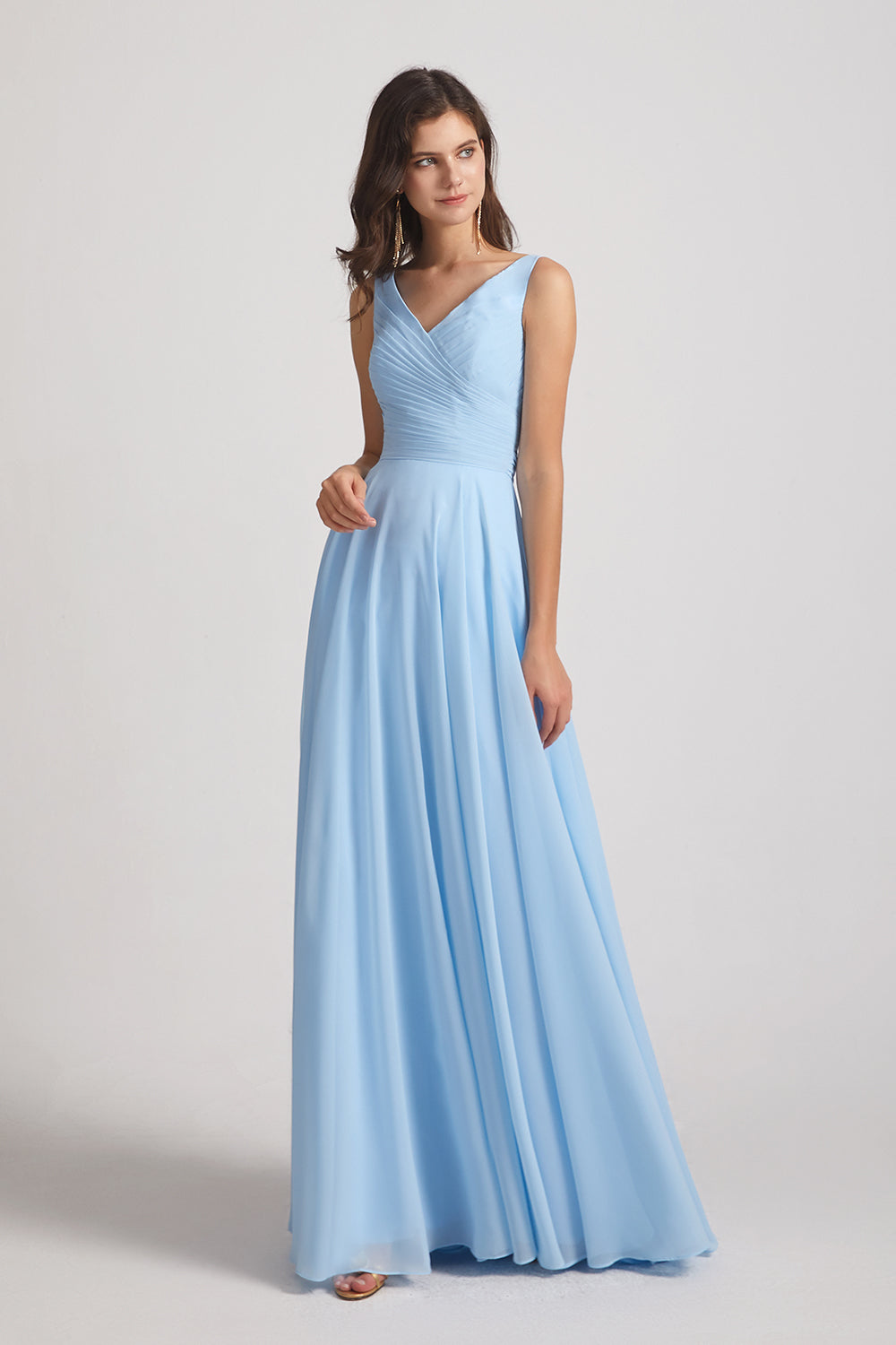 pleated bridesmaid dresses affordable