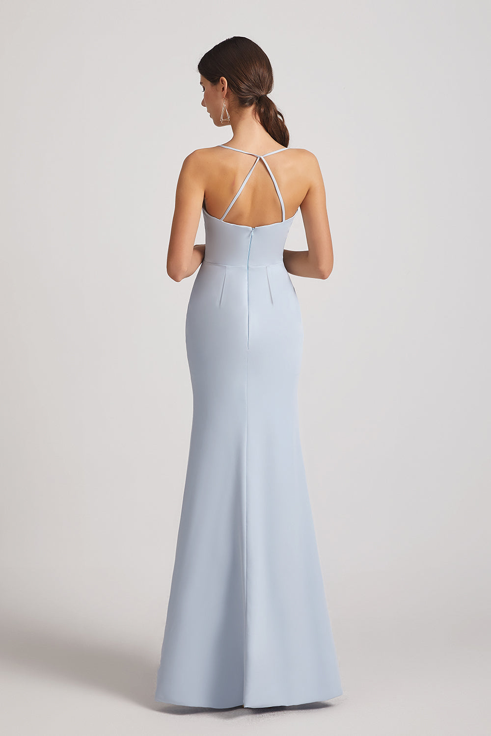 open back bridesmaid gowns