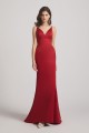 Sexy Spaghetti Straps V-Neck Fit and Flare Formal Gown