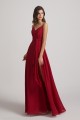 Spaghetti Straps V-Neck Waist-Tie Chiffon Bridesmaid Dresses