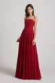 Spaghetti Straps A-Line Chiffon Pleated Bridesmaid Dresses