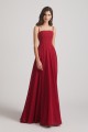 Spaghetti Straps A-Line Chiffon Pleated Bridesmaid Dresses