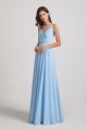Spaghetti Straps V-Neck Faux Wrap Chiffon Maxi Dresses