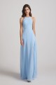 Halter Jewel Side Slit Chiffon Bridesmaid Dresses