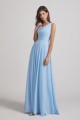 Sleeveless Cowl Chiffon A-Line Bridesmaid Dresses