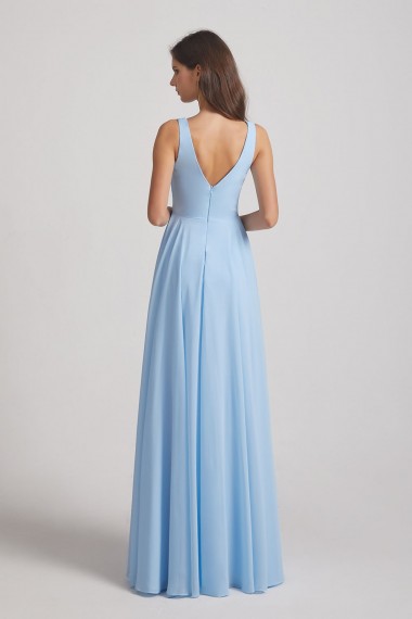 Sleeveless Cowl Chiffon A-Line Bridesmaid Dresses