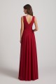 V-Neck Crinkle Sleeveless Chiffon Bridesmaid Dresses