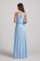 Jewel Ruffle Tiered Sleeveless Chiffon Maxi Dresses