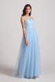 Sleeveless Ruched Tulle Jewel Illusion Bridesmaid Dresses