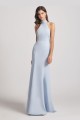 Trumpet Backless High Neck Halter Bridesmaid Dresses