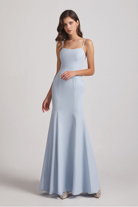 Trumpet Spaghetti Straps Sweetheart Bridesmaid Dresses