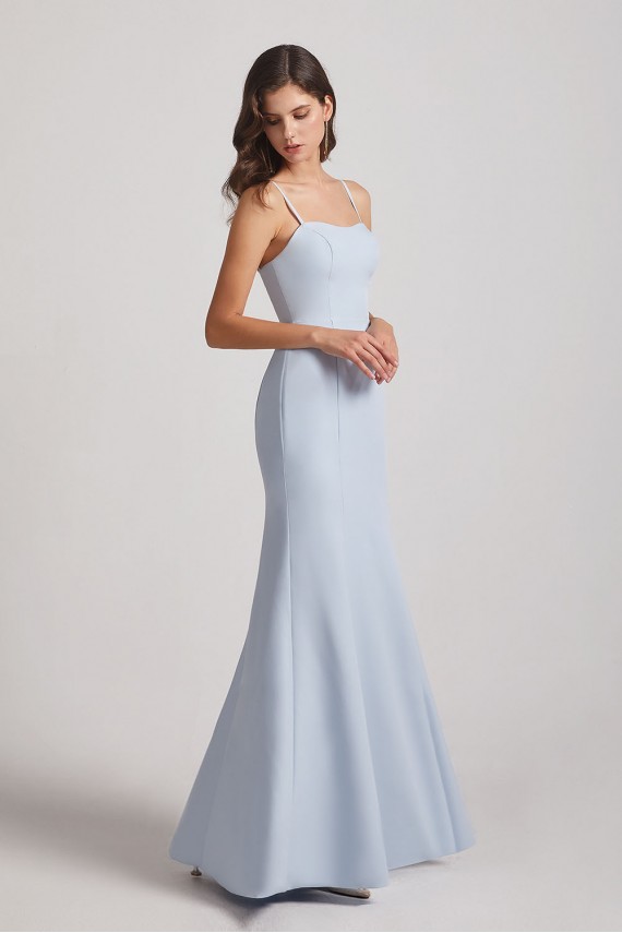 Trumpet Spaghetti Straps Sweetheart Bridesmaid Dresses