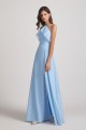 Ruffled Halter Neckline A-Line Skirt Slit Bridesmaid Dresses