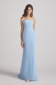 Light Sky Blue Chiffon Strapless Sweetheart Bridesmaid Dresses