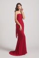Strapless Sweetheart Chiffon Sheath Bridesmaid Dresses