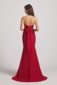 Strapless Sweetheart Chiffon Sheath Bridesmaid Dresses