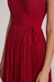 Spaghetti Straps V-Neck Ruched Chiffon Bridesmaid Dresses
