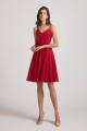 Spaghetti Straps Short V-Neck Chiffon Party Dresses