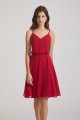Spaghetti Straps Short V-Neck Chiffon Party Dresses