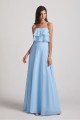 Strapless Long Chiffon Boho Bridesmaid Dresses
