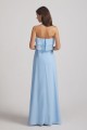 Strapless Long Chiffon Boho Bridesmaid Dresses