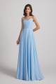 V-Neck Spaghetti Straps A-Line Chiffon Bridesmaid Dresses