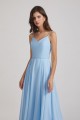 V-Neck Spaghetti Straps A-Line Chiffon Bridesmaid Dresses