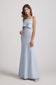 Spaghetti Straps Tiered Top Maxi Bridesmaid Dresses