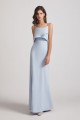 Spaghetti Straps Tiered Top Maxi Bridesmaid Dresses