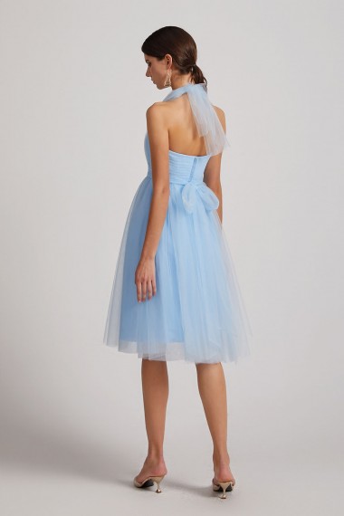 A-Line Short Tulle Sweetheart Bridesmaid Dresses