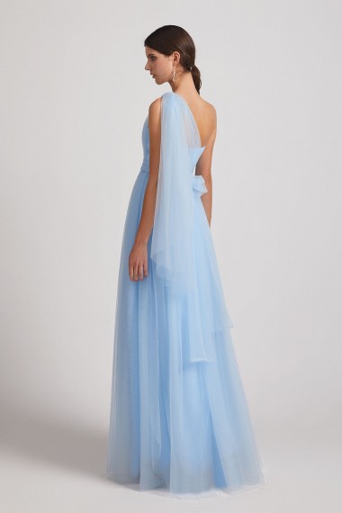 Strapless Sweetheart Long Tulle Bridesmaid Dresses